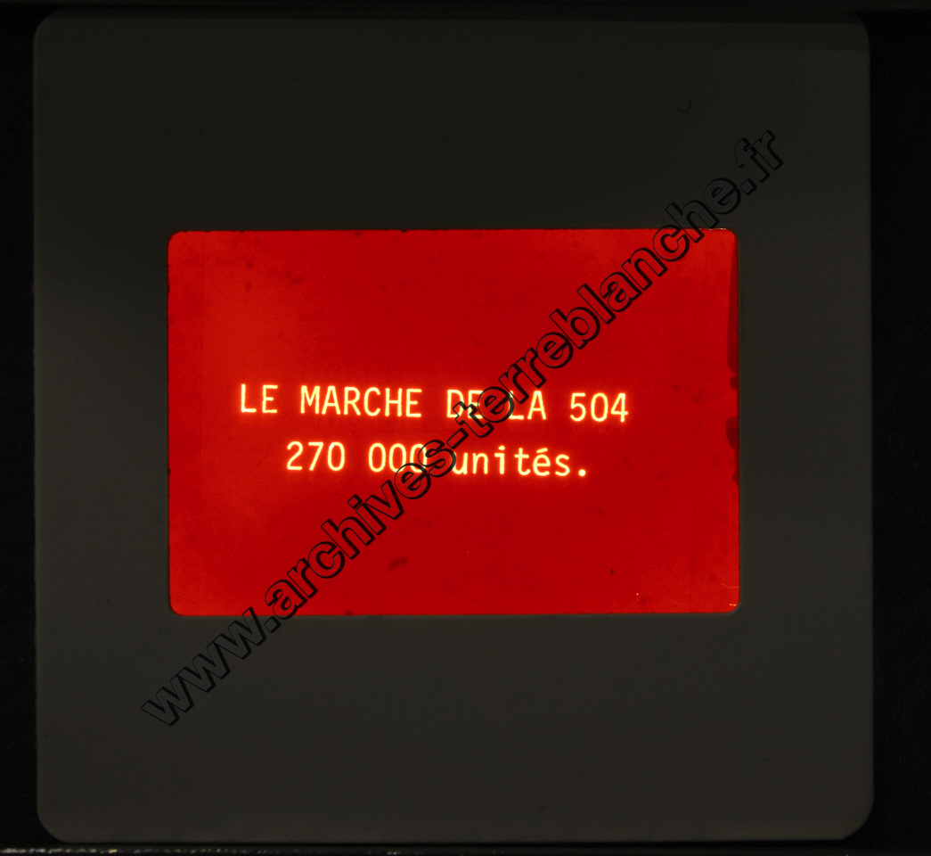 Lancement 505 Peugeot